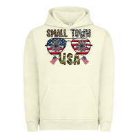 Pigment Pistachio small town usa Urban Hoodie - CowhideDigitalArt