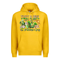 Lemon Just a Girl who Loves Saint Patrick's Day Premium Hoodie - RacoonDesign