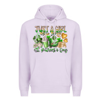 Lilac Just a Girl who Loves Saint Patrick's Day Premium Hoodie - RacoonDesign