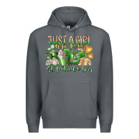 Rock Just a Girl who Loves Saint Patrick's Day Premium Hoodie - RacoonDesign