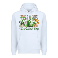 White Just a Girl who Loves Saint Patrick's Day Premium Hoodie - RacoonDesign