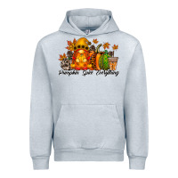 Heather Grey Pumpkin Spice Everything Urban Hoodie - RacoonDesign