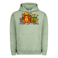 Pigment Oil Green Pumpkin Spice Everything Urban Hoodie - RacoonDesign
