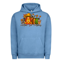 Pigment Pebble Blue Pumpkin Spice Everything Urban Hoodie - RacoonDesign