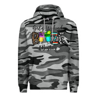 Slate Camo girl's weekend booze & besties Premium Hoodie - CowhideDigitalArt