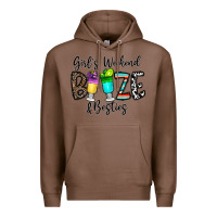 Chestnut girl's weekend booze & besties Premium Hoodie - CowhideDigitalArt