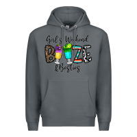 Rock girl's weekend booze & besties Premium Hoodie - CowhideDigitalArt