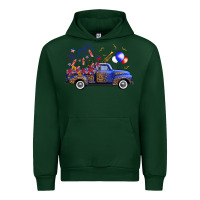 Forest Green western truck fourth of july Urban Hoodie - FaDigitalArtStudio