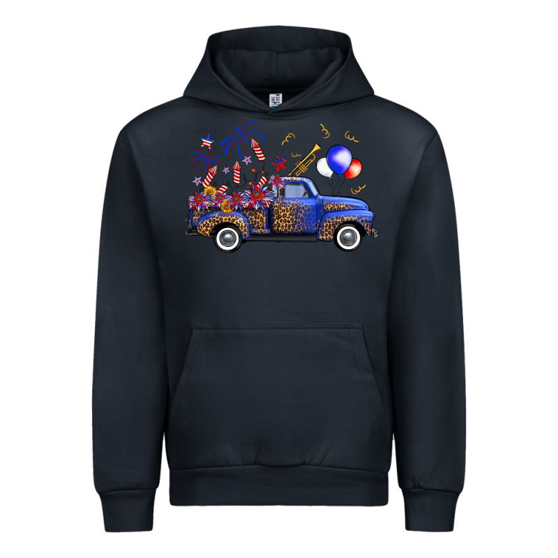 Western Truck Fourth Of July Urban Hoodie by FaDigitalArtStudio | Teevron