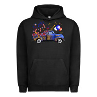 Pigment Black western truck fourth of july Urban Hoodie - FaDigitalArtStudio