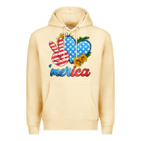 Pina Colada america with heart Premium Hoodie - HRA Design Shop
