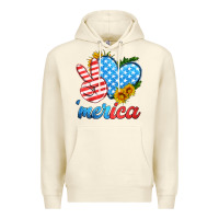Sandshell america with heart Premium Hoodie - HRA Design Shop