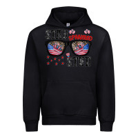 Black star spangled stup Urban Hoodie - CowhideDigitalArt