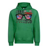Emerald star spangled stup Urban Hoodie - CowhideDigitalArt