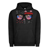 Pigment Black star spangled stup Urban Hoodie - CowhideDigitalArt
