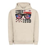Pigment French Oak star spangled stup Urban Hoodie - CowhideDigitalArt