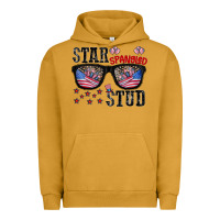 Pigment Peanut Butter star spangled stup Urban Hoodie - CowhideDigitalArt