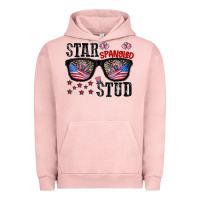 Pigment Salmon star spangled stup Urban Hoodie - CowhideDigitalArt