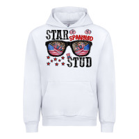 White star spangled stup Urban Hoodie - CowhideDigitalArt