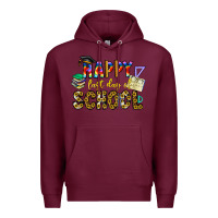 Burgundy happy last day of school Premium Hoodie - CowhideDigitalArt