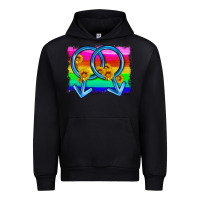 Black lgbtq gender gay symbol Urban Hoodie - HRA Design Shop