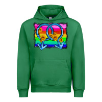 Emerald lgbtq gender gay symbol Urban Hoodie - HRA Design Shop