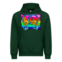 Forest Green lgbtq gender gay symbol Urban Hoodie - HRA Design Shop