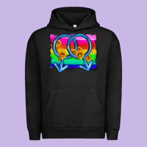 Lgbtq Gender Gay Symbol Urban Hoodie Designed By Hra Design Shop