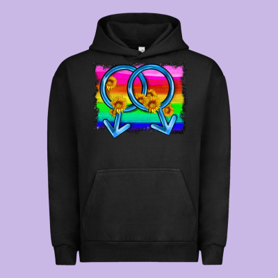 Lgbtq Gender Gay Symbol Urban Hoodie Designed By Hra Design Shop