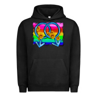 Pigment Black lgbtq gender gay symbol Urban Hoodie - HRA Design Shop