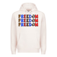 Pale Pink 4th of july freedom Premium Hoodie - HRA Design Shop
