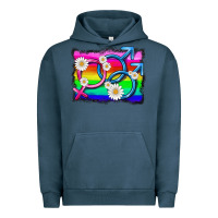 Pigment Midnight Navy lgbtq gender bisexuality symbol Urban Hoodie - HRA Design Shop