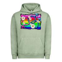 Pigment Oil Green lgbtq gender bisexuality symbol Urban Hoodie - HRA Design Shop
