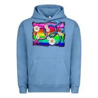 Pigment Pebble Blue lgbtq gender bisexuality symbol Urban Hoodie - HRA Design Shop