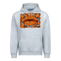 Heather Grey fall lips Urban Hoodie - RacoonDesign