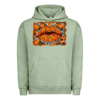 Pigment Oil Green fall lips Urban Hoodie - RacoonDesign