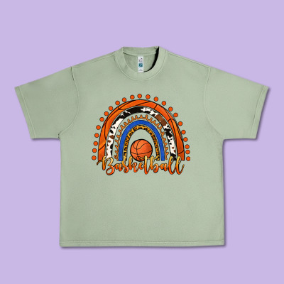 Basketball Rainbow Urban Heavy Tee Designed By Ranaportraitstore