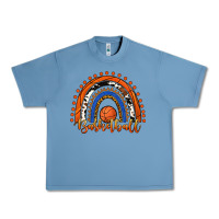 Pebble Blue Basketball Rainbow Urban Heavy Tee - RanaPortraitStore