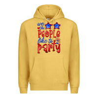 Antique Gold we people like the party Premium Hoodie - HRA Design Shop