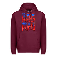 Burgundy we people like the party Premium Hoodie - HRA Design Shop