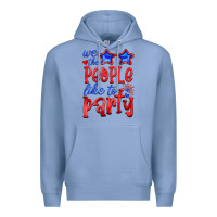 Colony Blue we people like the party Premium Hoodie - HRA Design Shop