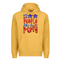 Mustard we people like the party Premium Hoodie - HRA Design Shop
