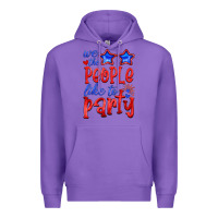 Purple we people like the party Premium Hoodie - HRA Design Shop