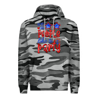 Slate Camo we people like the party Premium Hoodie - HRA Design Shop