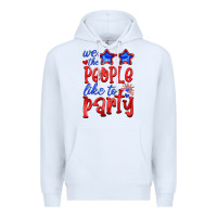 White we people like the party Premium Hoodie - HRA Design Shop