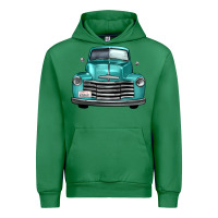 Emerald western truck front view Urban Hoodie - FaDigitalArtStudio