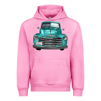 Fuchsia Pink western truck front view Urban Hoodie - FaDigitalArtStudio