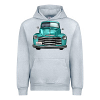 Heather Grey western truck front view Urban Hoodie - FaDigitalArtStudio