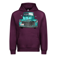 Mauve Wine western truck front view Urban Hoodie - FaDigitalArtStudio