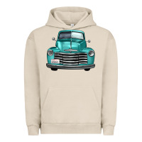 Pigment French Oak western truck front view Urban Hoodie - FaDigitalArtStudio